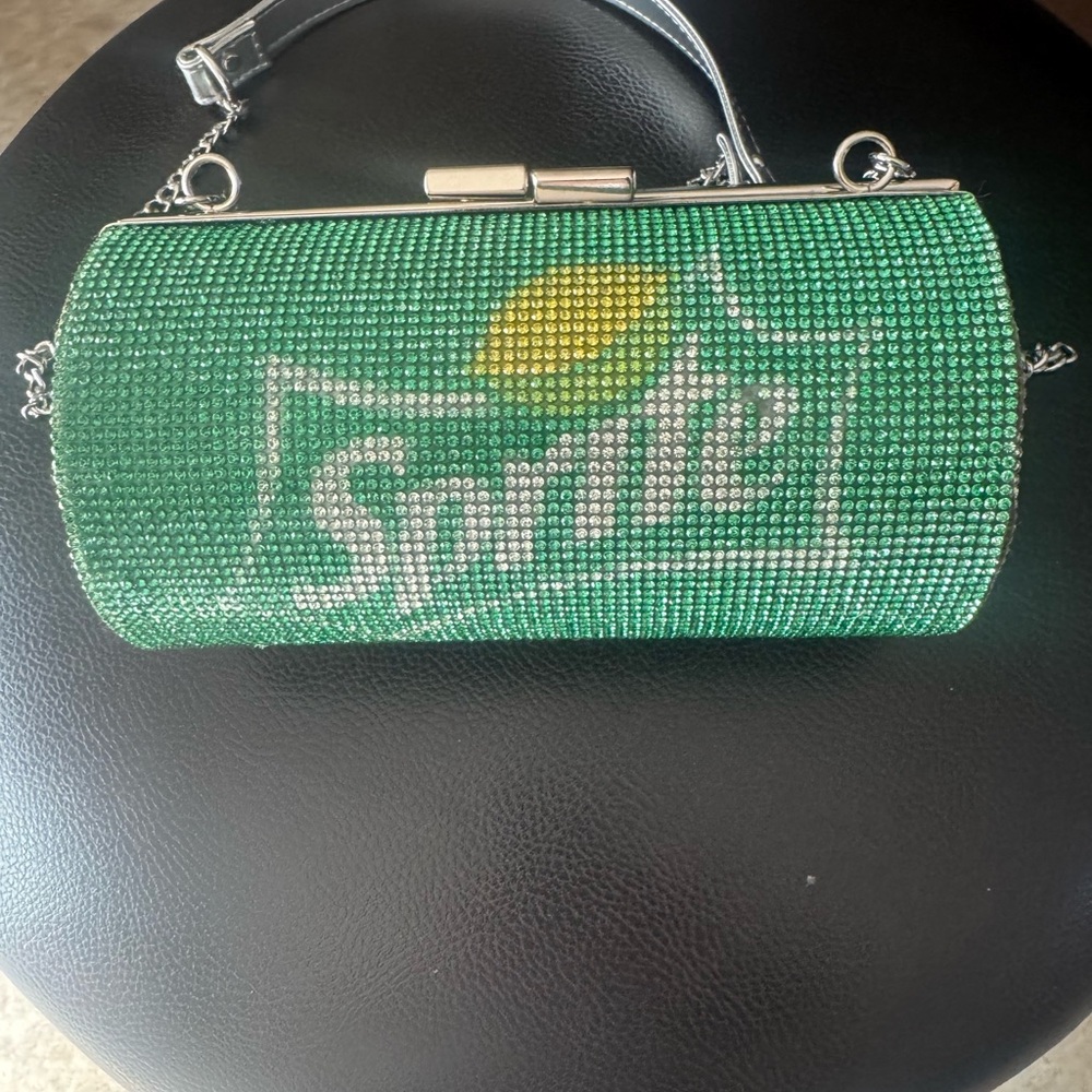 Coca Cola Co. SPRITE Green Crystal Crossbody handbag